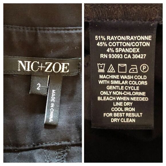 Nic+Zoe The Perfect Slim Ankle Pants Size 2 - Picture 7 of 8